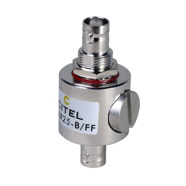 Citel Outdoor RF Protector, Dc-3.5 Ghz, Dc Pass, 190W, Imax 20Ka, Female-Female Bnc Connector P8AX25-B/FF - main